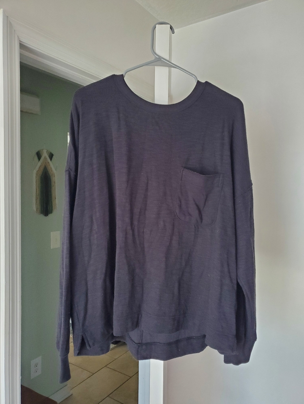 Kohls SO Brand Heather Black Pocket Sweatshirt